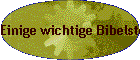 Einige wichtige Bibelstellen