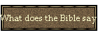What does the Bible say to it?